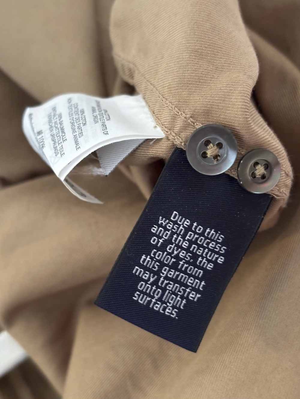J. Crew women’s Khaki Button-Down Utility Shirt - Picture 4 of 4